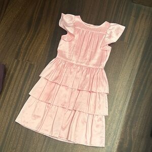LoveShackFancy Pink Ruffled Kids Dress